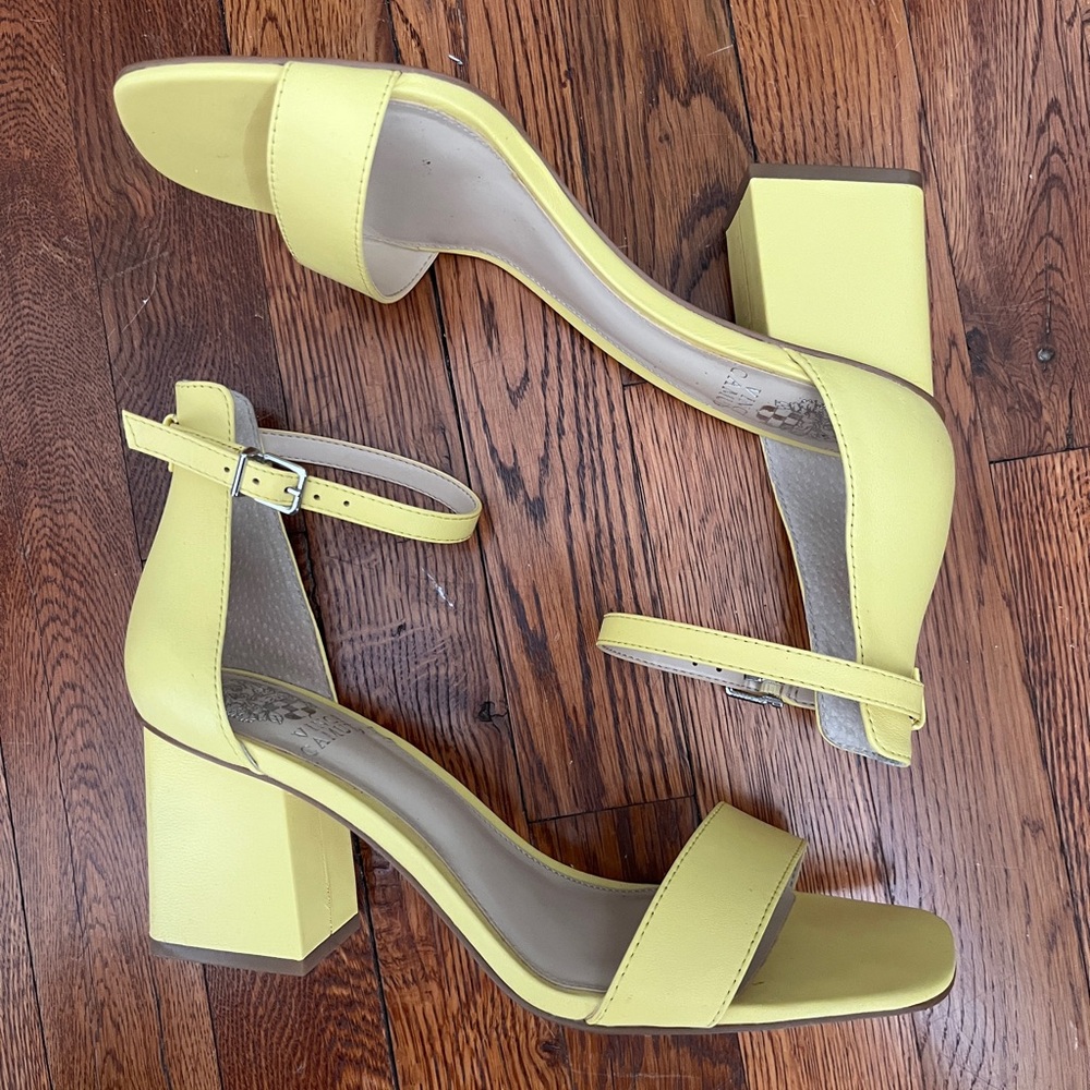 Vince Camuto Lemon Block Heel Sandals